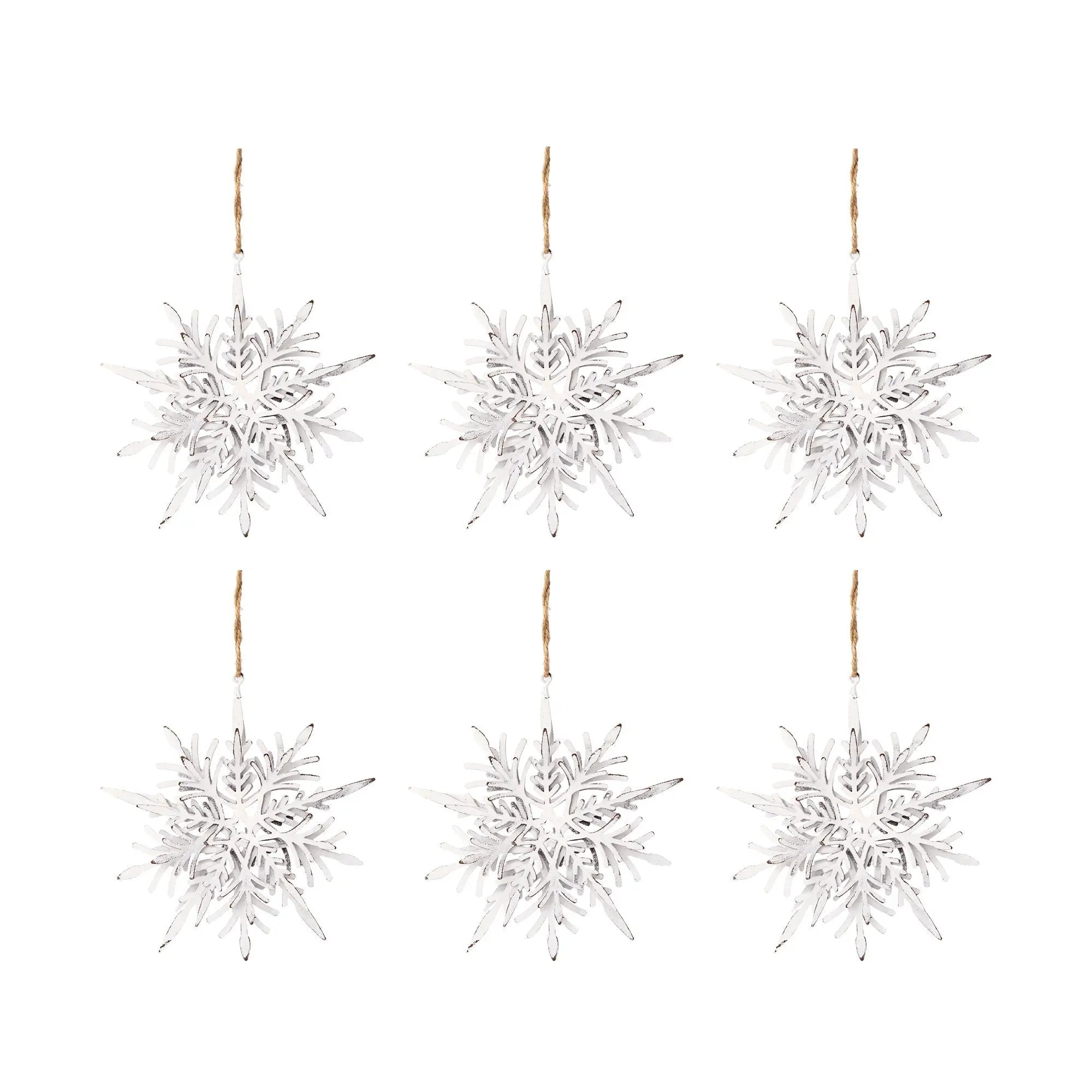 Iron Snowflake Hanger - Set of 6 by HouseOfZazla