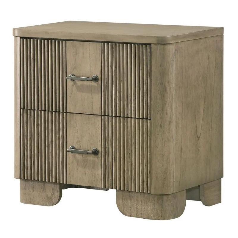 Lakkari - Nightstand - Antique Oak by Unique Piece Furniture