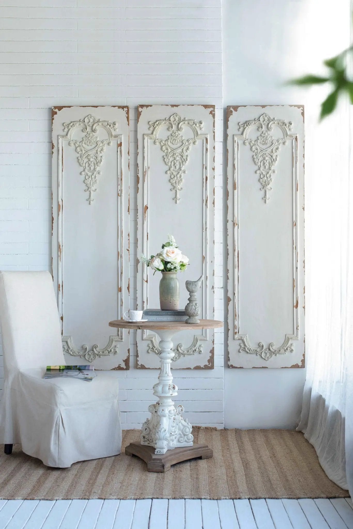 Set Of Large Wooden Rectangle Hanging Panels by HouseOfZazla