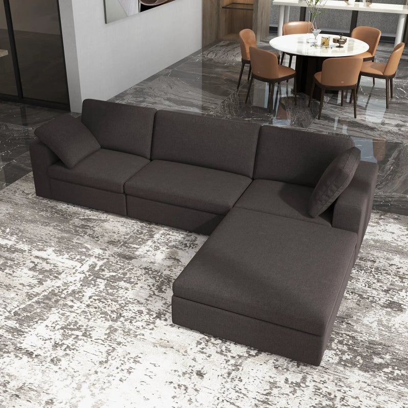 Cecilia - Modular Corner Sectional Modern Sofa by HouseOfZazla