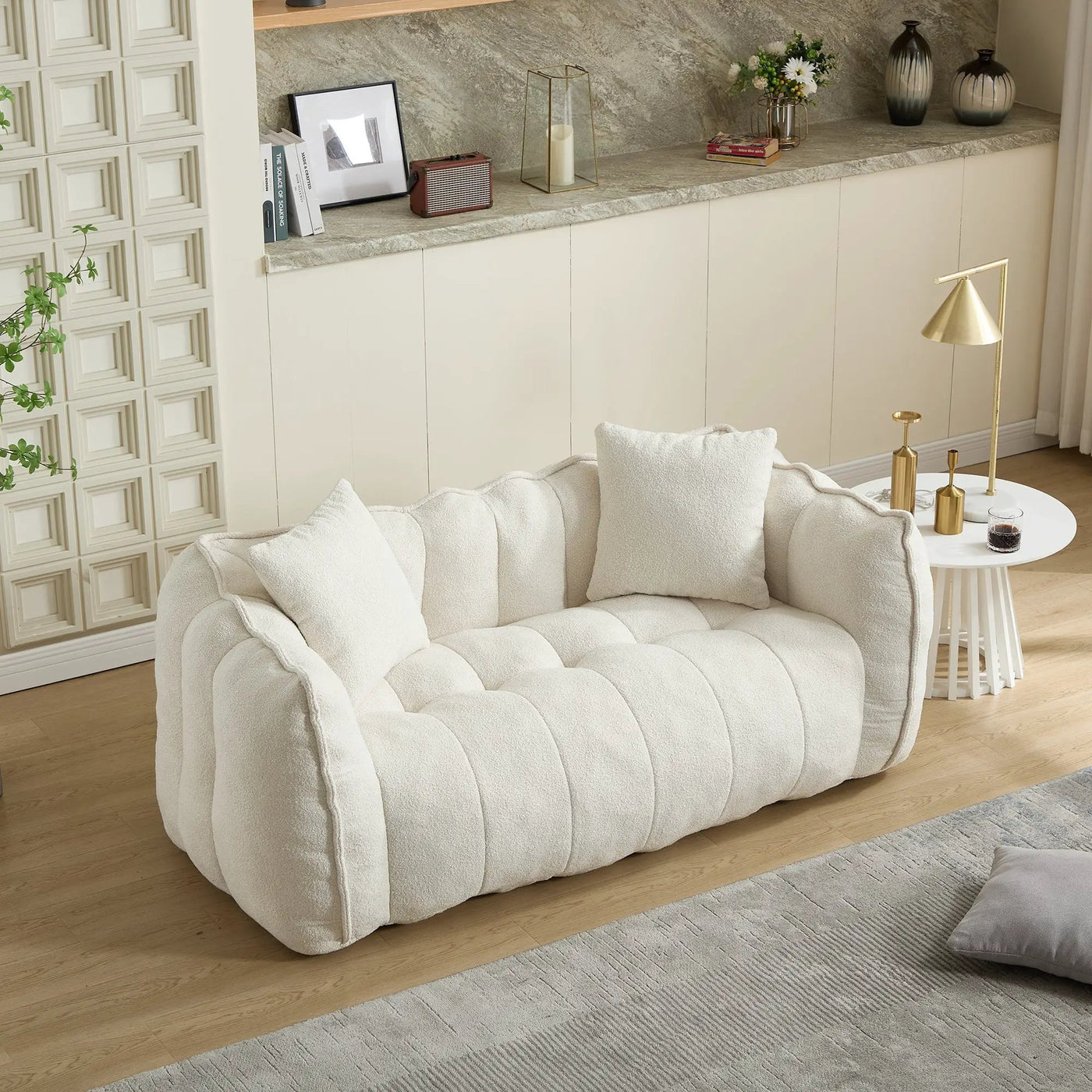 Soft Beanbag Chair with High Resilience Foam Core by HouseOfZazla