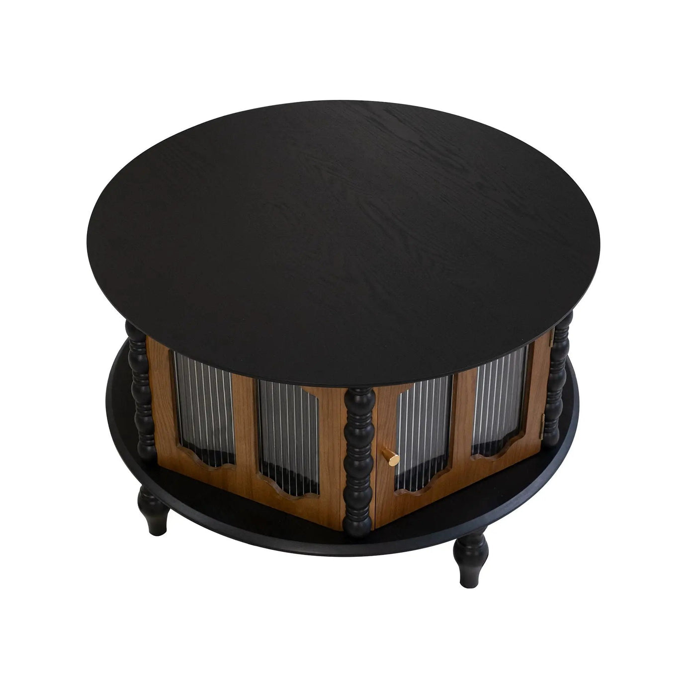 Round 3 Door Storage Coffee Table For Living Room by HouseOfZazla