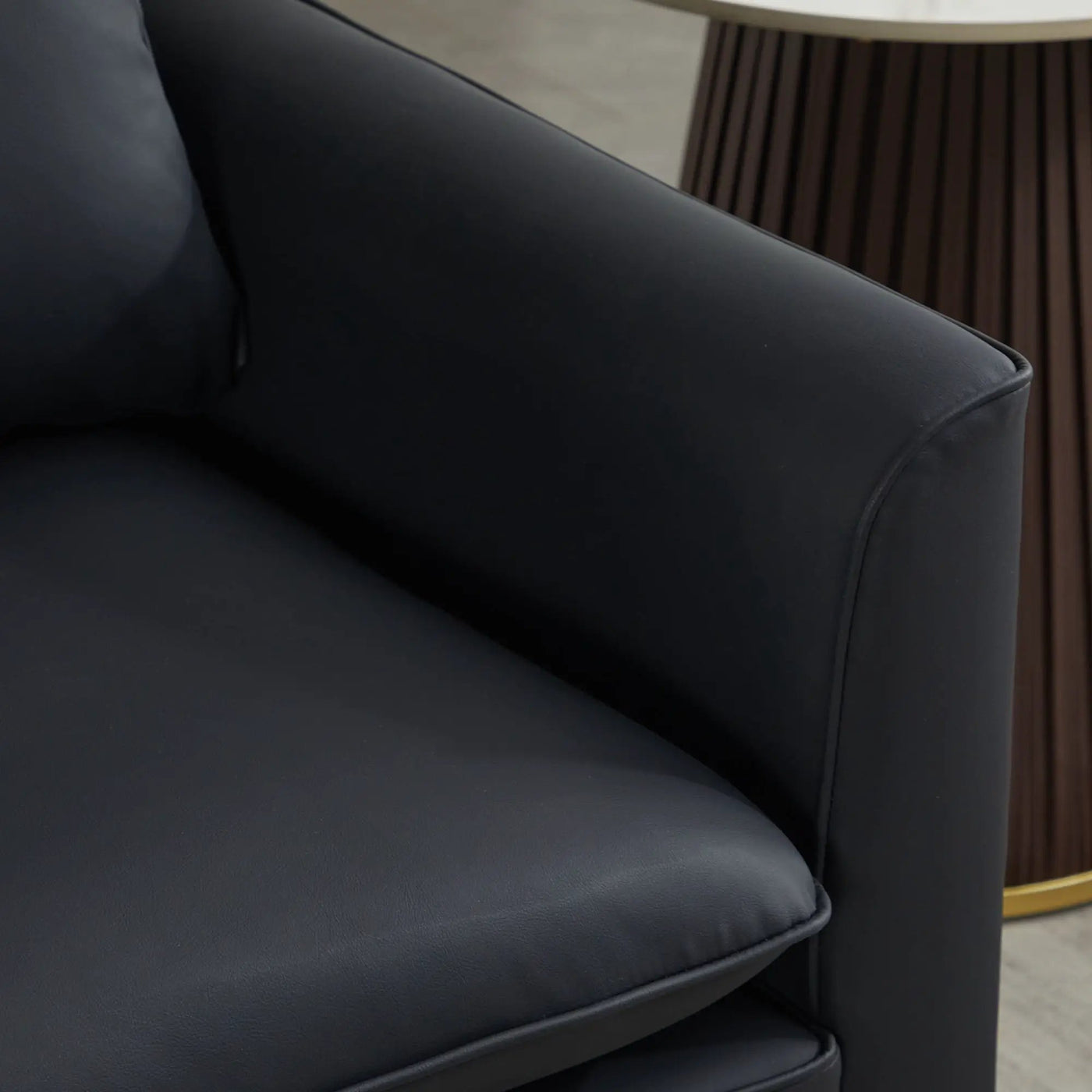 Nordic Retro Light Luxury Upholstered Sofa Chair by HouseOfZazla