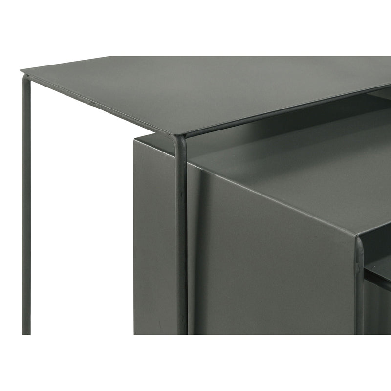 Vestal - 3 Piece Rectangular Nesting Table Set - Gray