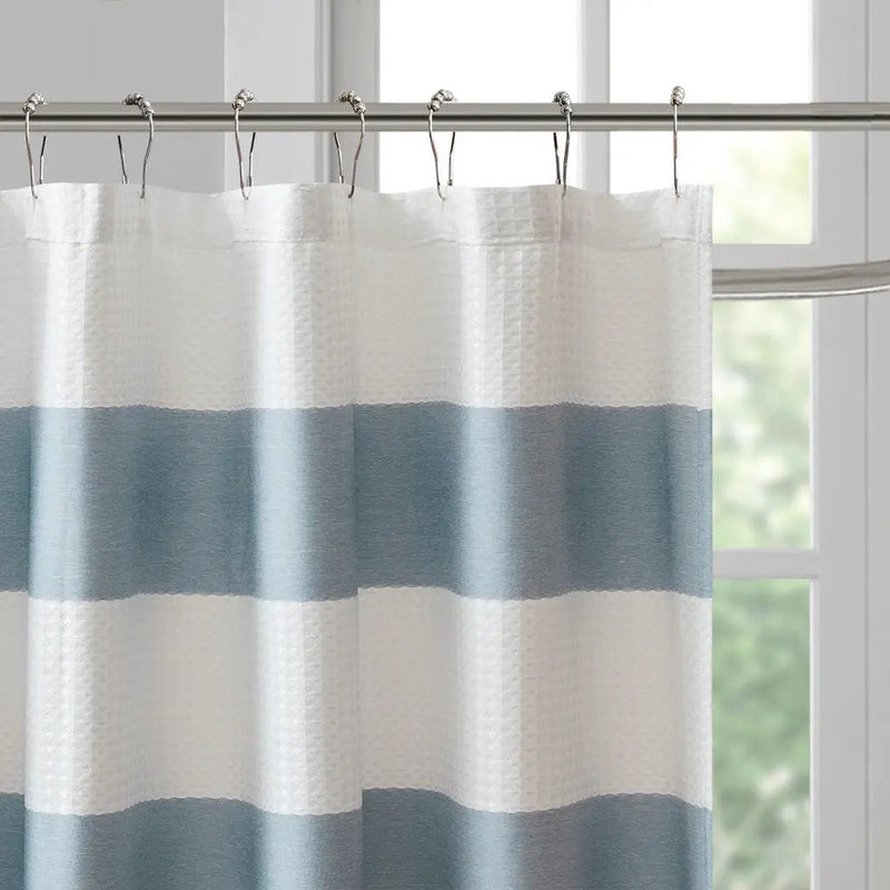 Shower Curtain with 3M Treatment Blue 72x72 by HouseOfZazla