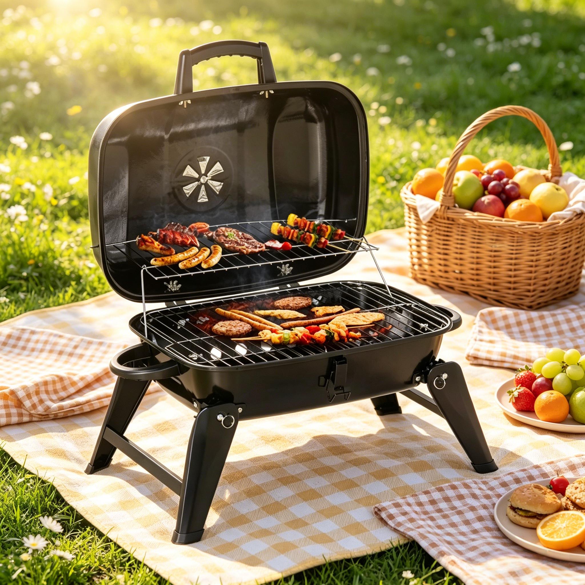 Small Portable Charcoal Grill by HouseOfZazla