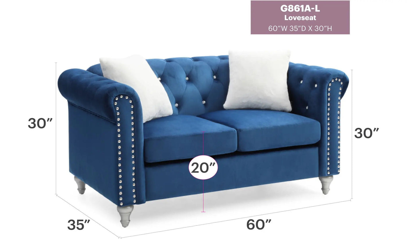 Stylish Contemporary Loveseat by HouseOfZazla