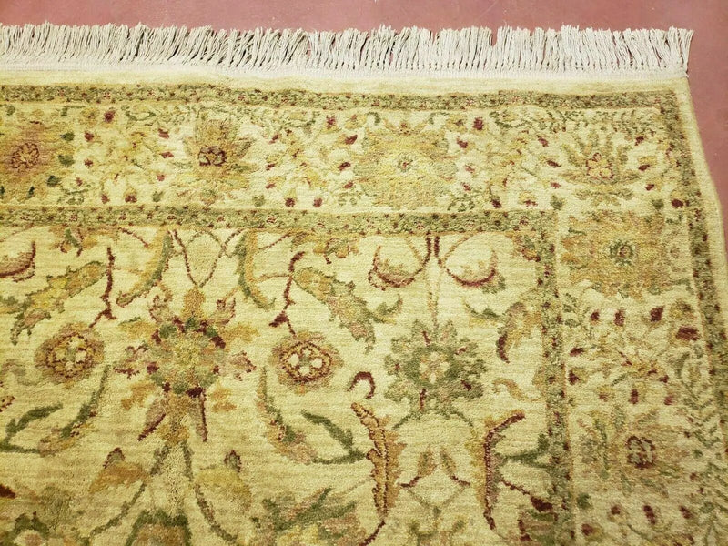 Belgium Power Loomed Rug 5x7, Vintage Oriental Wool Carpet, Beige by Jewel Rugs