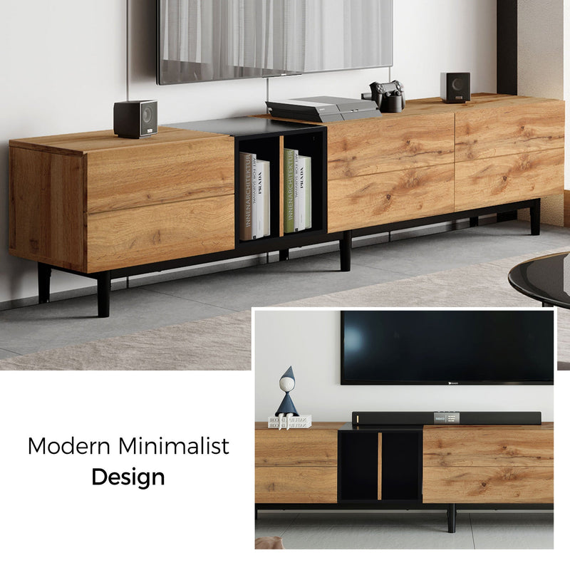Modern Natural Wood color TV Stand by BLAKHOM