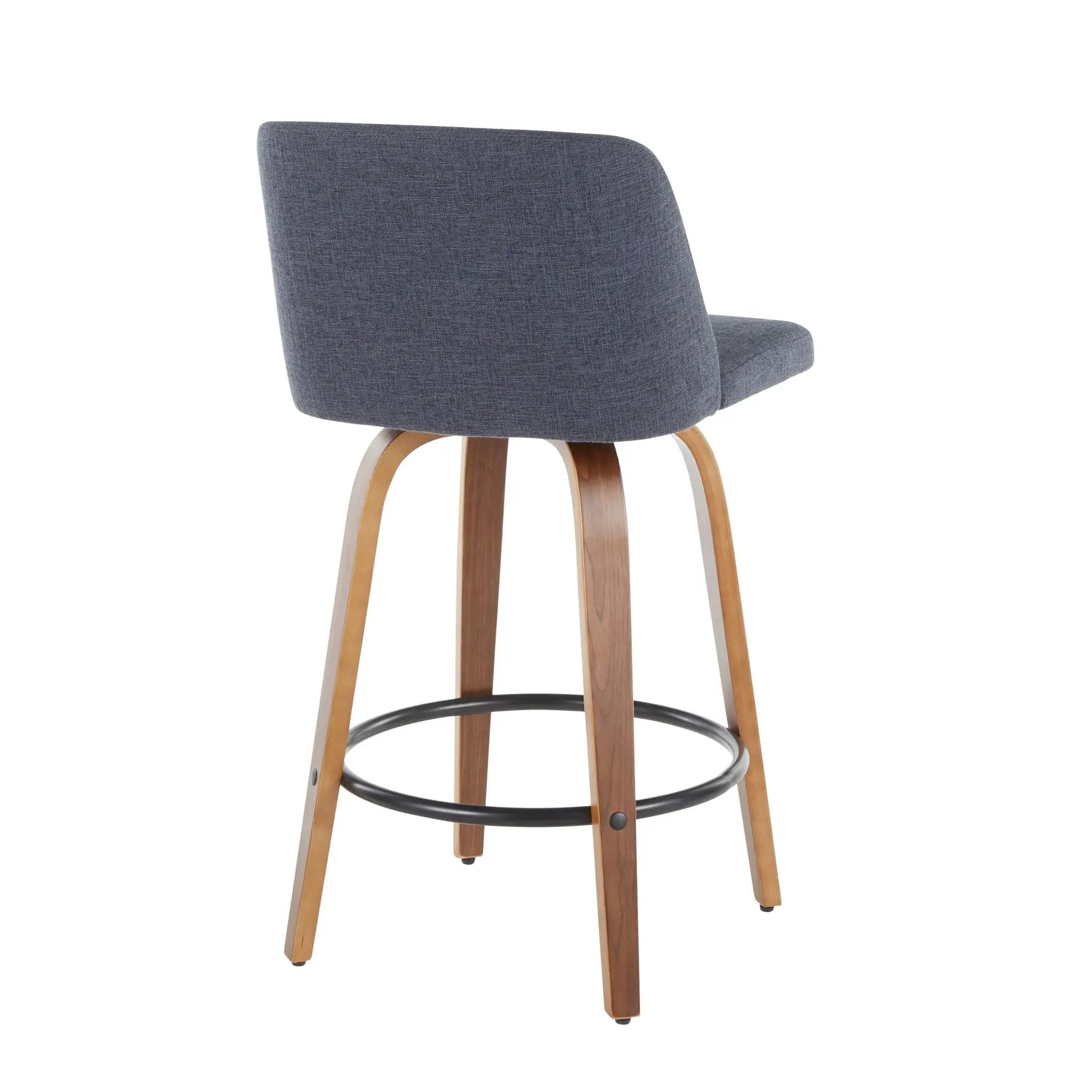 Toriano - Mid Century Modern, Counter Stool (Set of 2) by HouseOfZazla