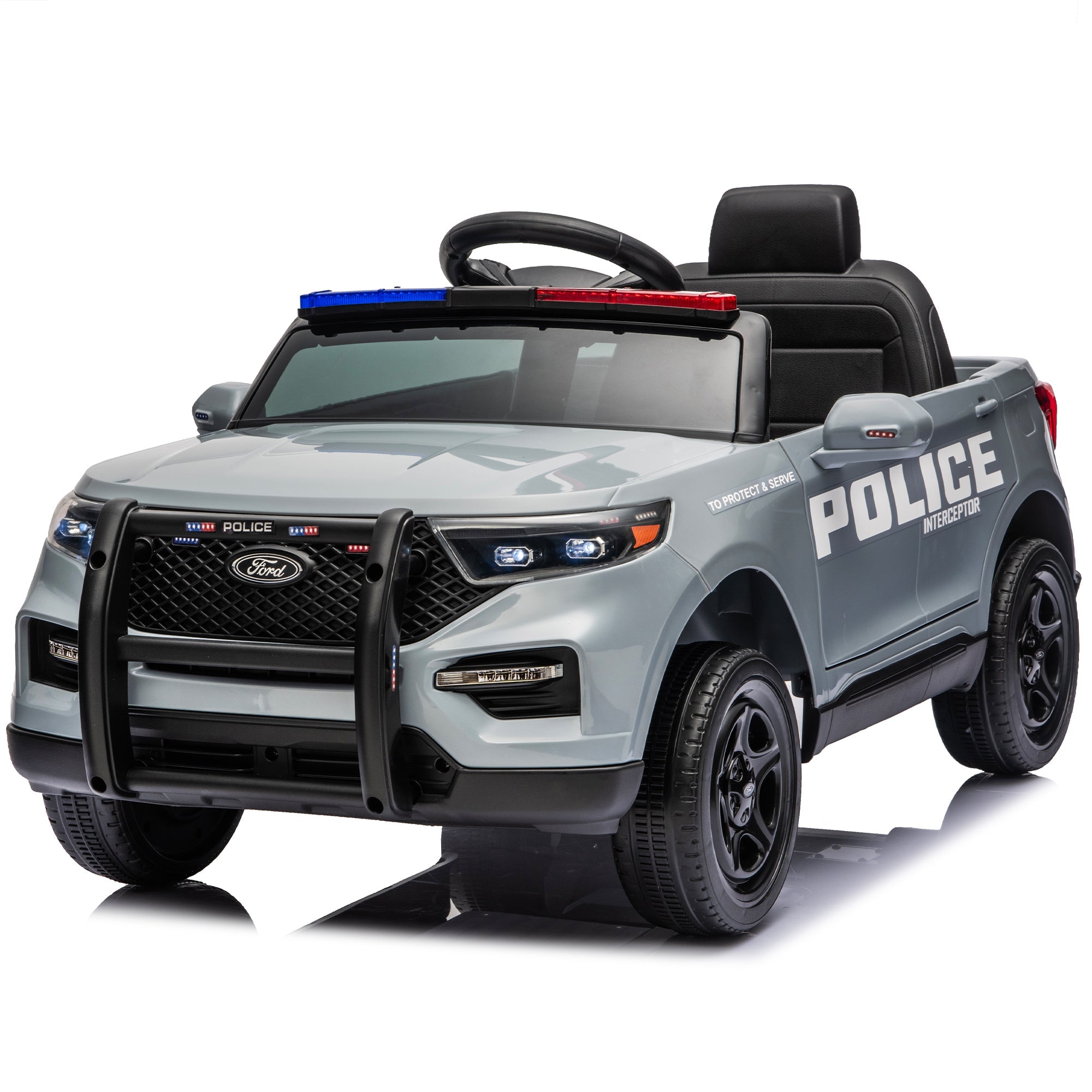 Licensed Ford Police 12V Ride-On Truck by HouseOfZazla