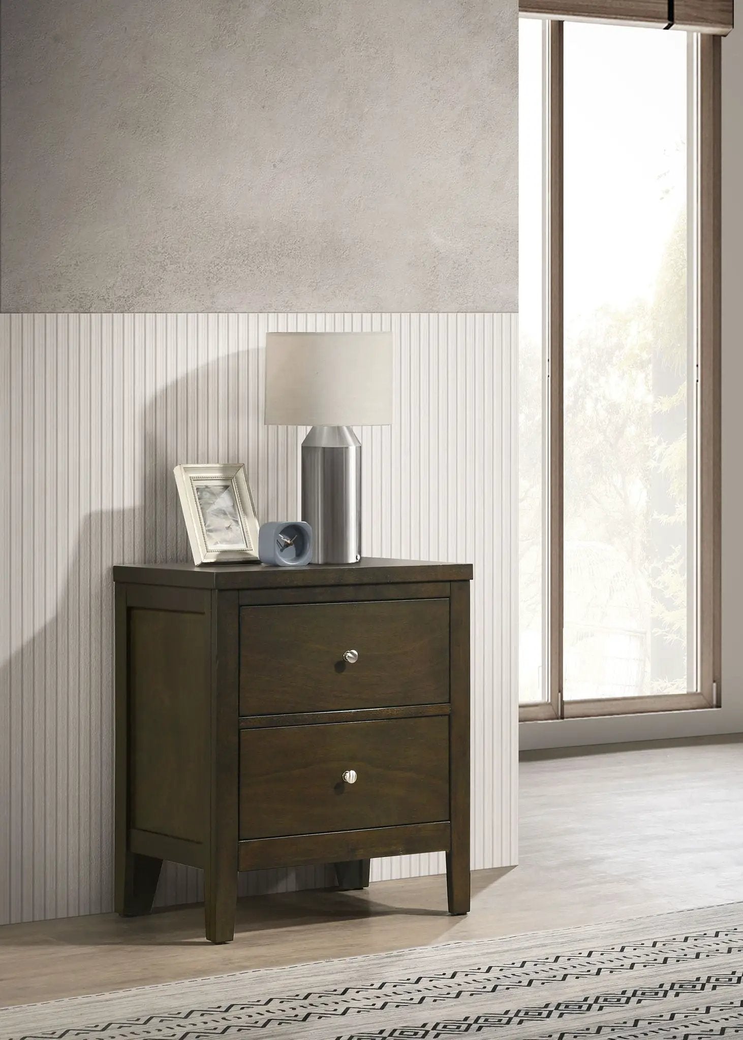 Wilkes 2-drawer Nightstand Bedside Table Dark Cocoa by Unique Piece Furniture