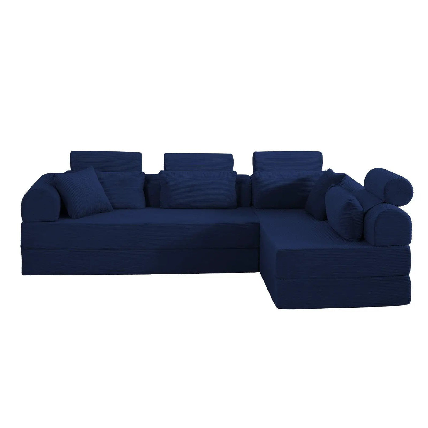 Modern L-Shape Modular Sectional Sofa, Compressed Design by HouseOfZazla