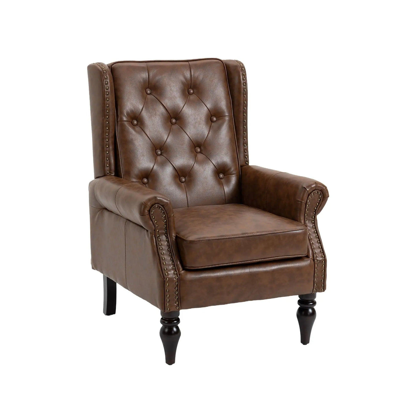 Modern Accent Armchair With Sturdy Wood Legs by Unique Piece Furniture