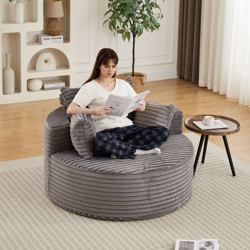 Modern Single Sofa With Backrest Pillow For Living Room by HouseOfZazla