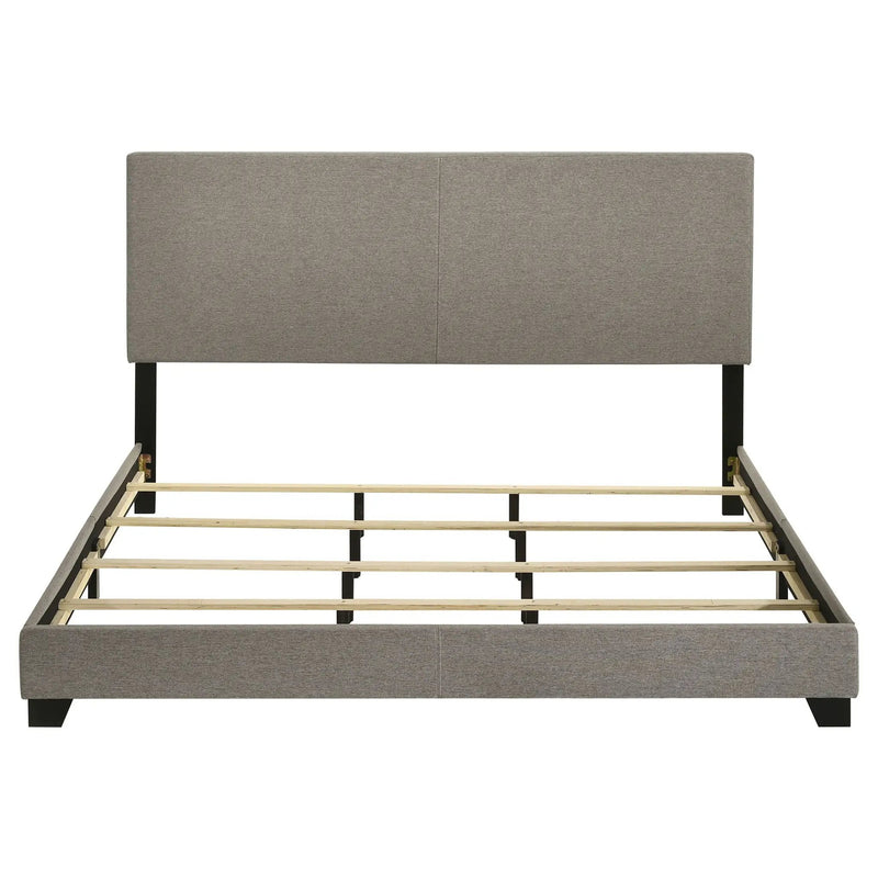 Dorian Fabric Upholstered California King Panel Bed Taupe by Unique Piece Furniture