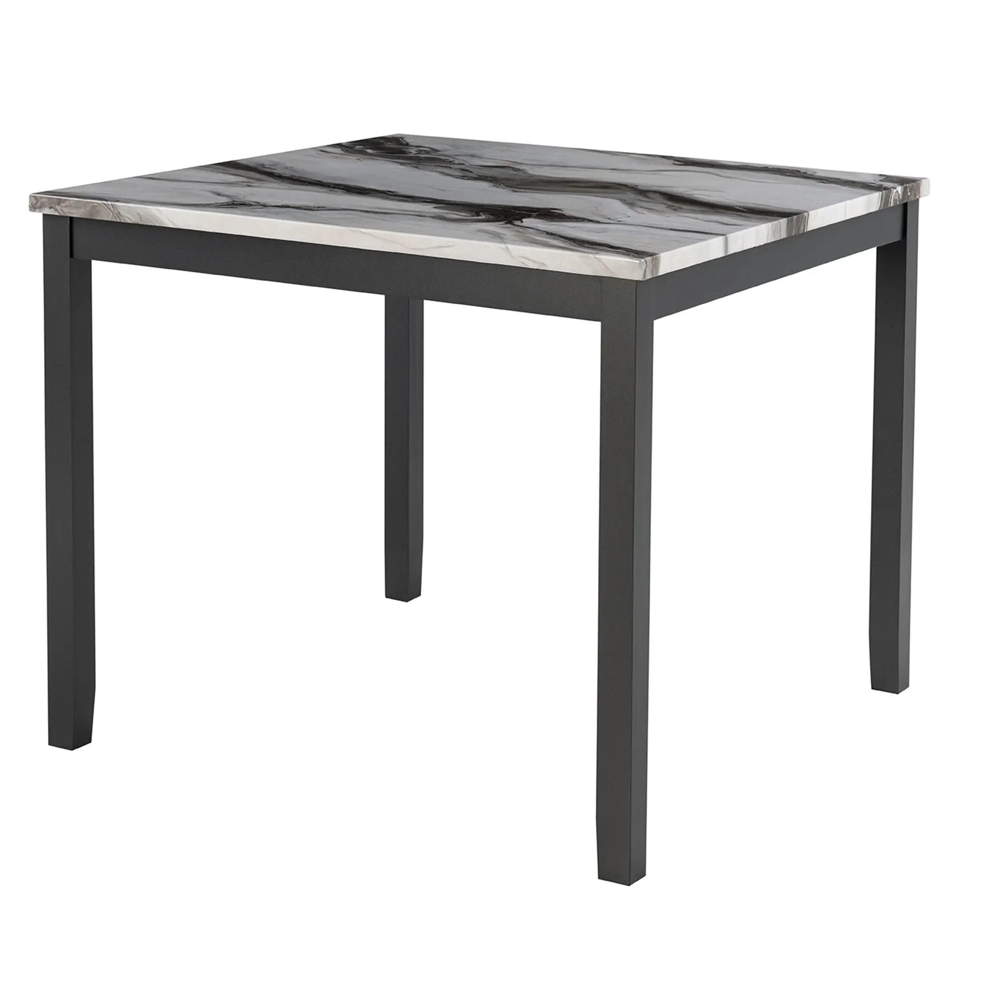 Leoncia - Bar Table And 4 Bar Stools - Espresso / White by HouseOfZazla