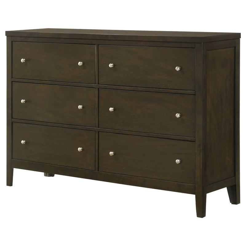 Wilkes 6-drawer Dresser Cabinet Dark Cocoa by Unique Piece Furniture
