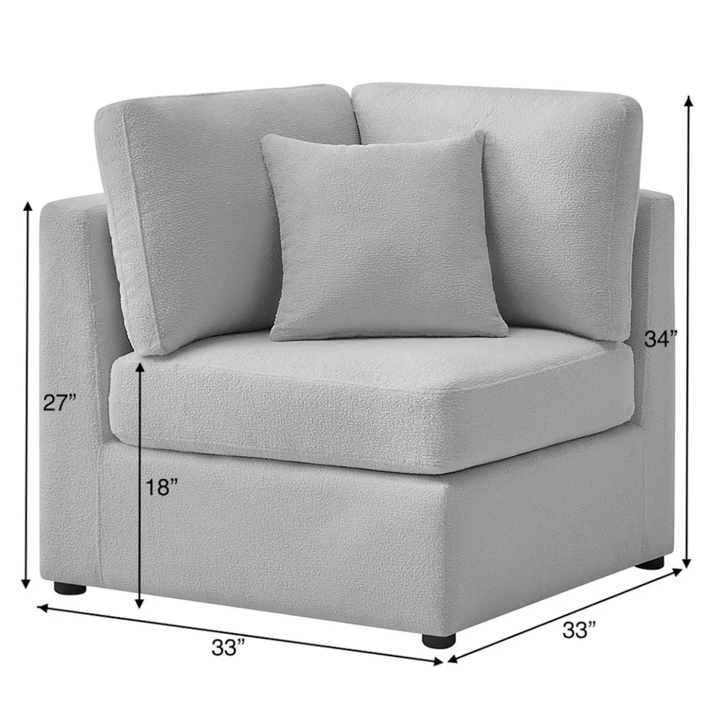 Chauncy - Corner Wedge Chair by HouseOfZazla