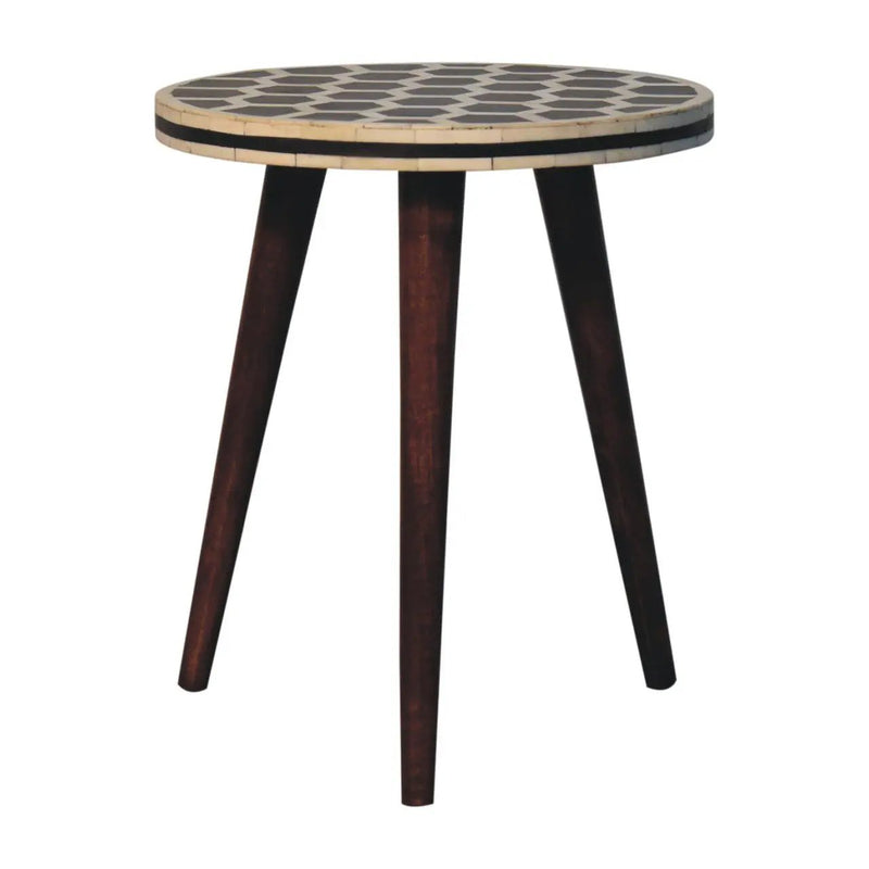 Inlay Bone Tripod Stool - Honey Caramel by HouseOfZazla
