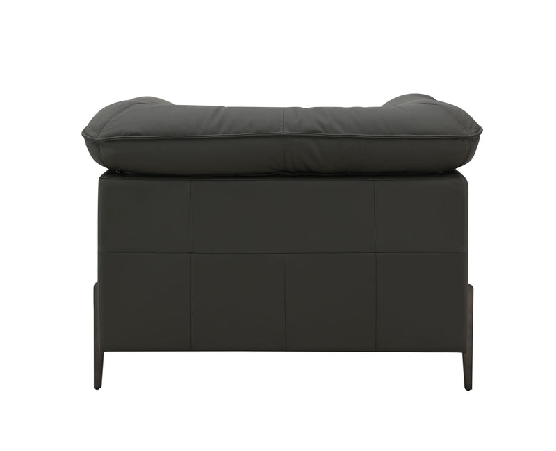 Top Grain Leather Chair with Memory Foam Cushions – Black, photo 7 of 7