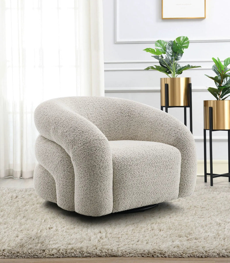 Irma Chair With Swivel - Gray by HouseOfZazla