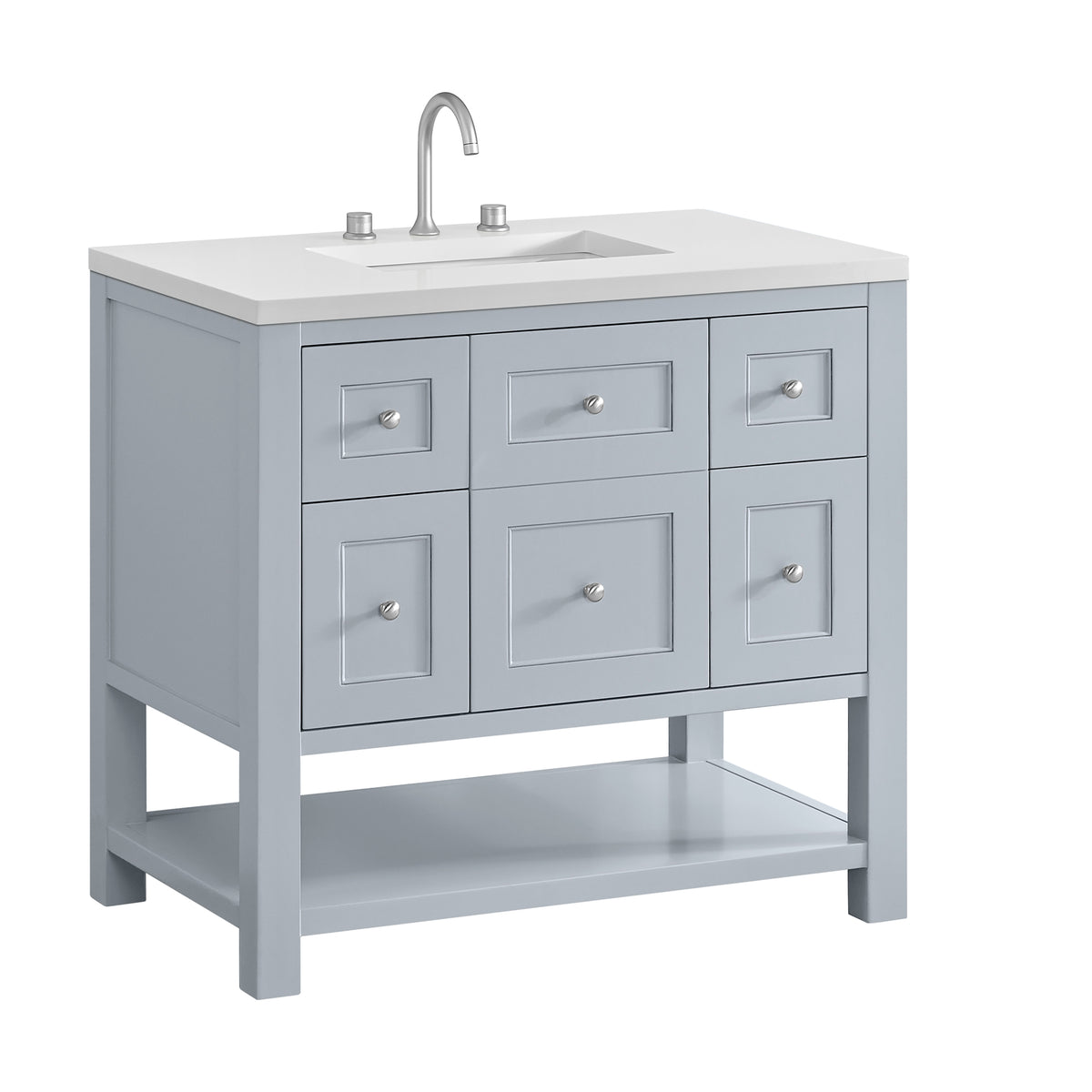 James Martin Breckenridge 36" Single Bathroom Vanity, Serenity Blue, view 33