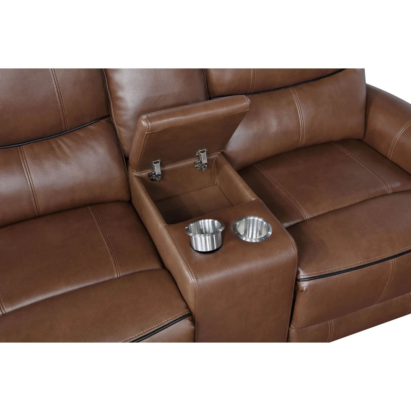 Denson - Power Reclining Loveseat With Console And USB Port by HouseOfZazla