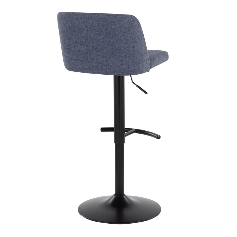 Toriano - Contemporary Adjustable Bar Stool With Rounded T Footrest (Set of 2) by Unique Piece Furniture