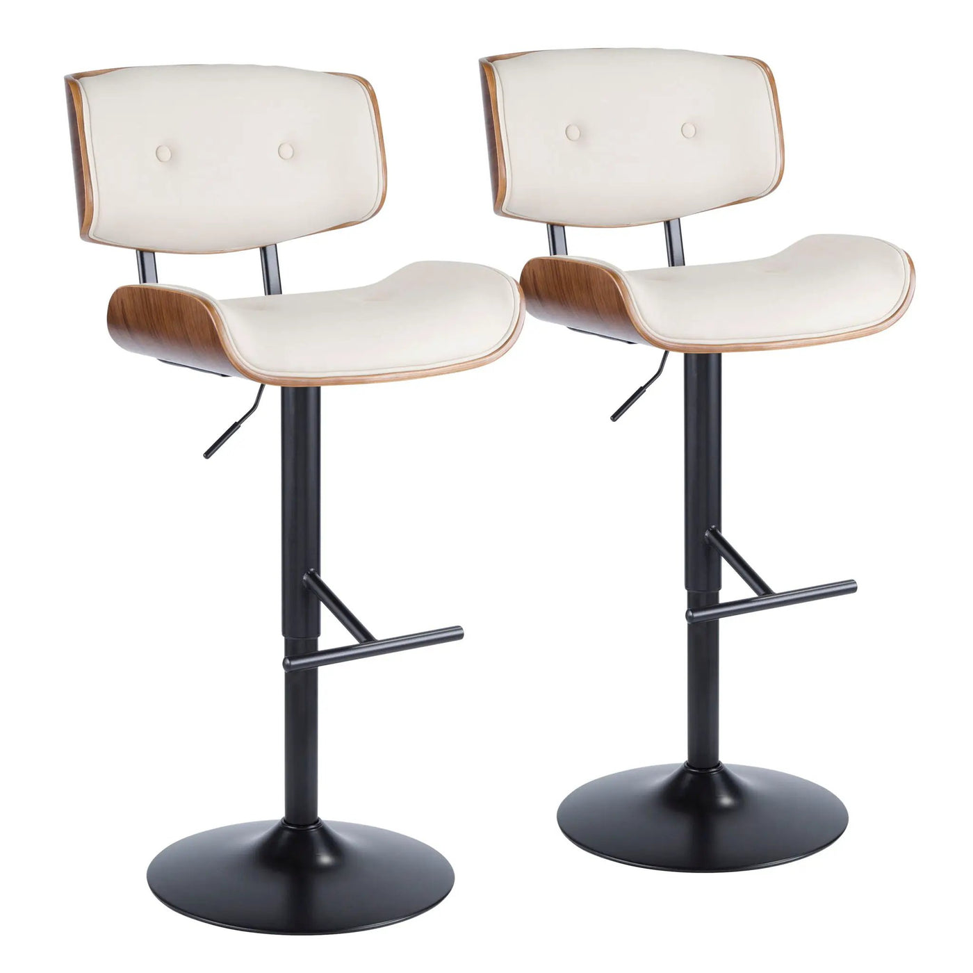 Lombardi - Mid Century Modern Adjustable Barstool by HouseOfZazla