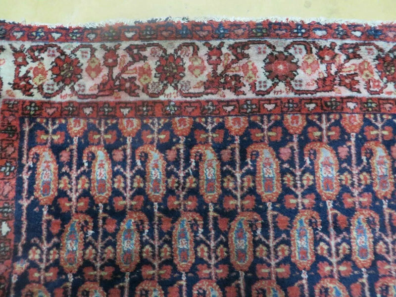 4' X 6' Antique Handmade Turkish Sivas Wool Rug Vegetable Organic Dye Nice Blue by Jewel Rugs