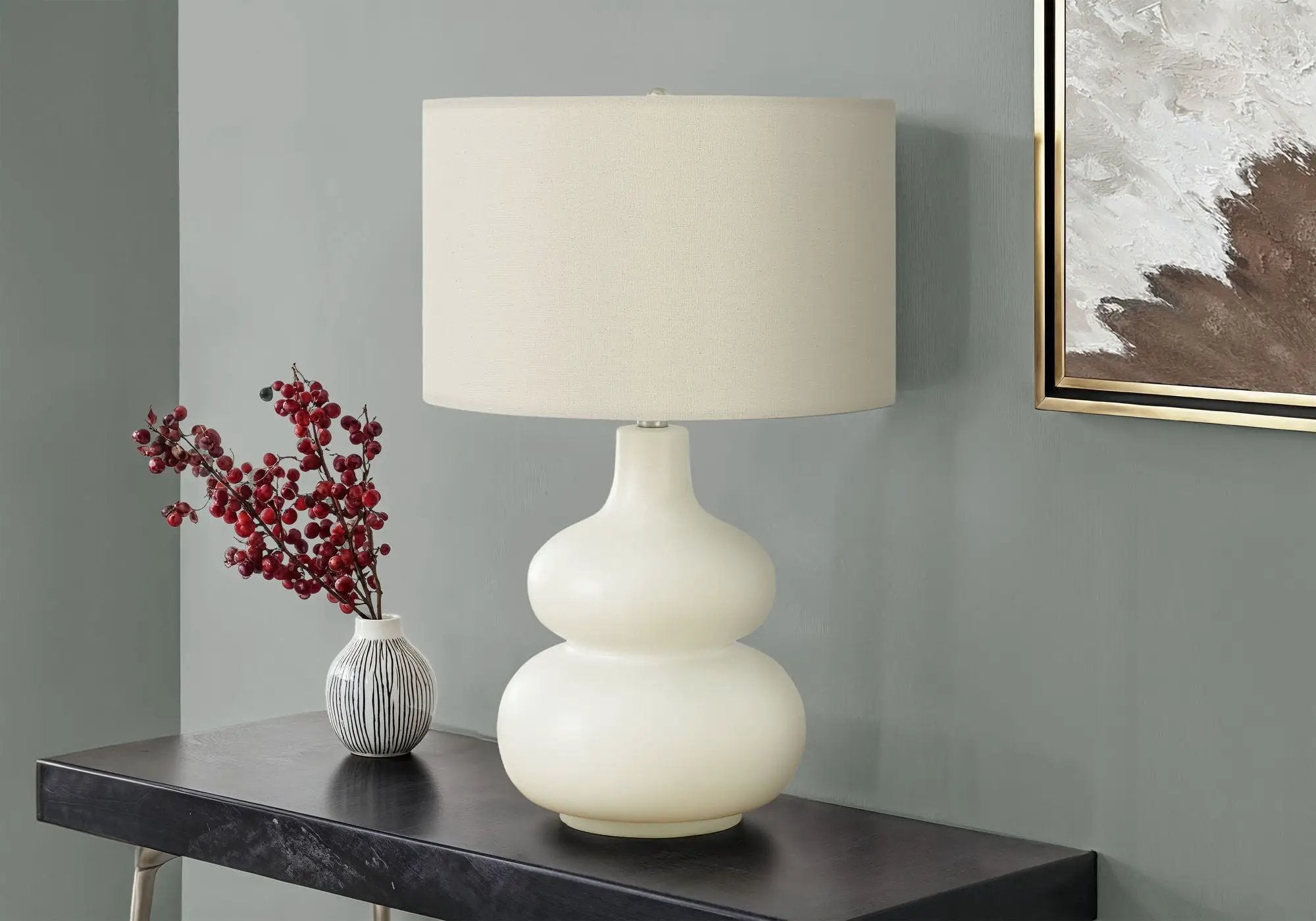 Lighting, Table Lamp, Contemporary - Cream by Unique Piece Furniture