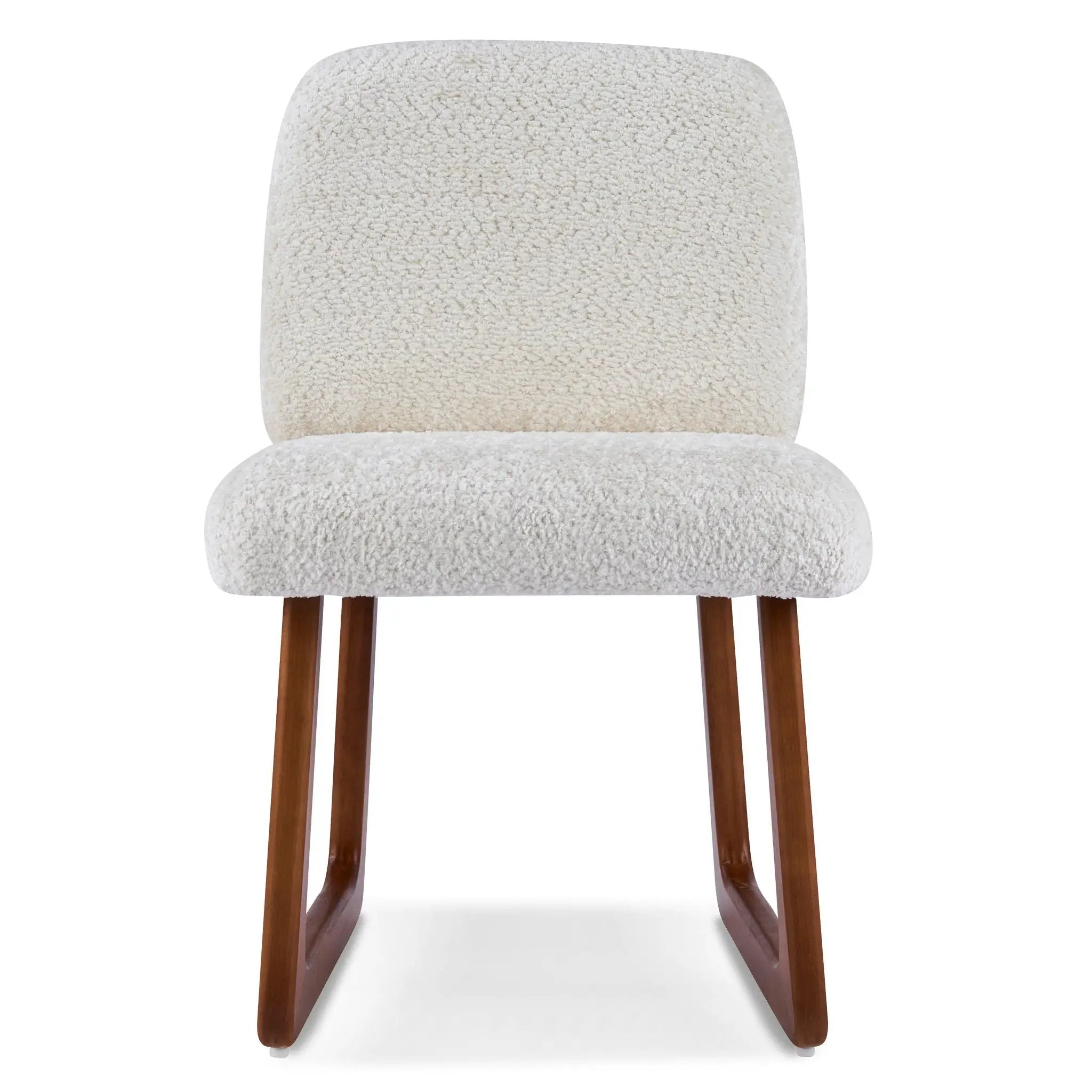 Dining Chair With Curved Legs (Set of 2) - Beige / Brown by HouseOfZazla