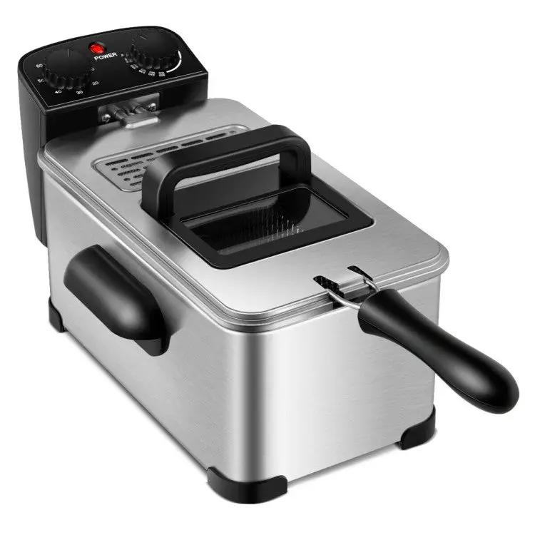 3.2 Quart Electric Stainless Steel Deep Fryer with Timer by DirectDeals