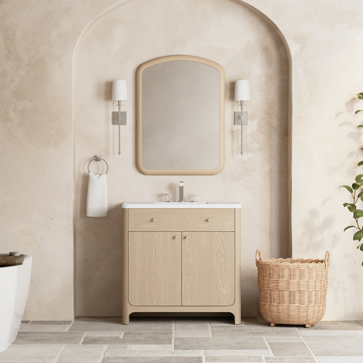 James Martin Gracyn 36" Single Bathroom Vanity, Coastal Driftwood, view 24