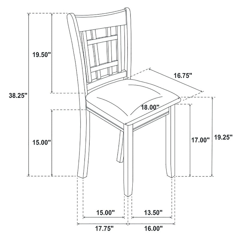 Hester - 5 Piece Dining Set - Espresso