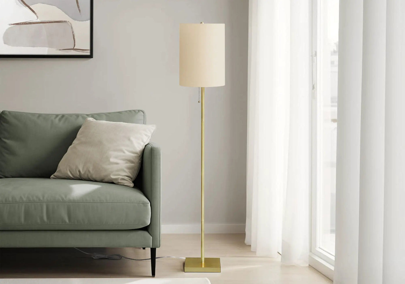 Brass Metal Lighting Floor Lamp by HouseOfZazla