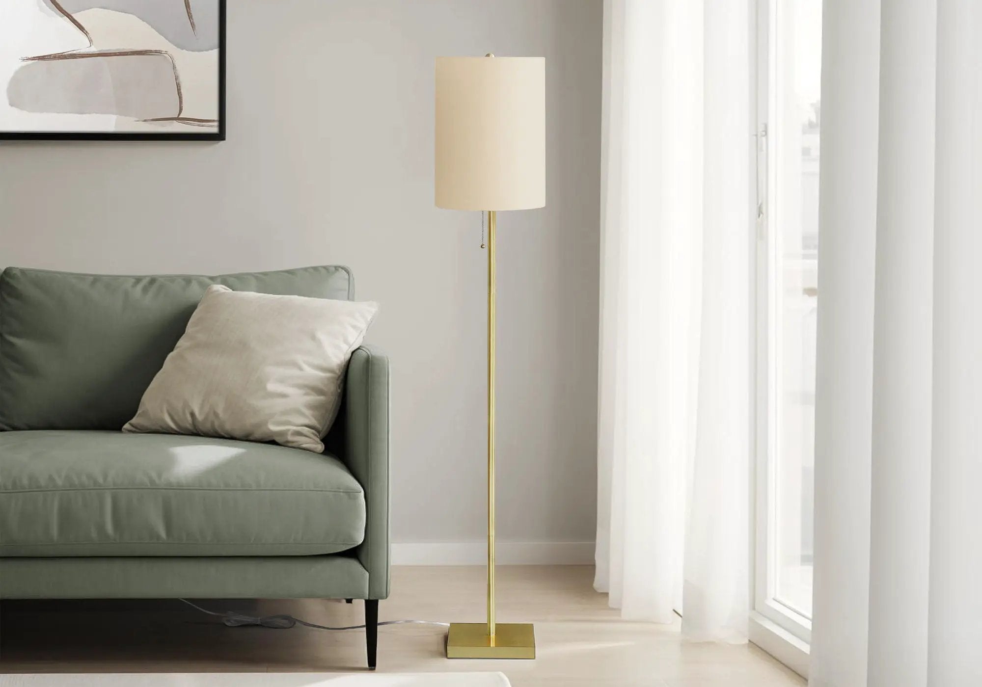 Brass Metal Lighting Floor Lamp by HouseOfZazla