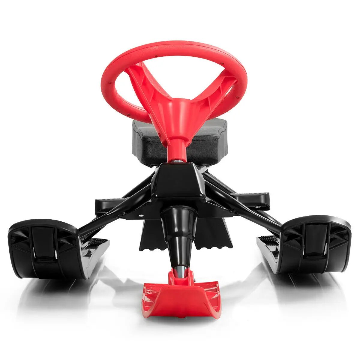 Kids Snow Sand Grass Sled w/ Steering Wheel and Brakes by DirectDeals