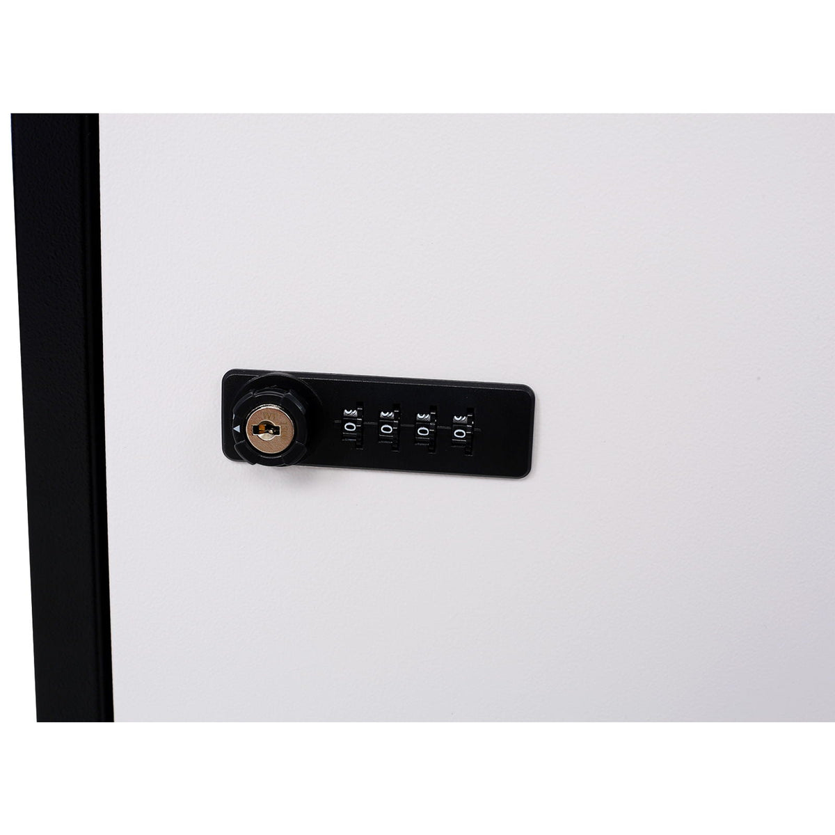 Galvanized Steel Package Delivery Box with Code Lock - White/Black, photo 11 of 12