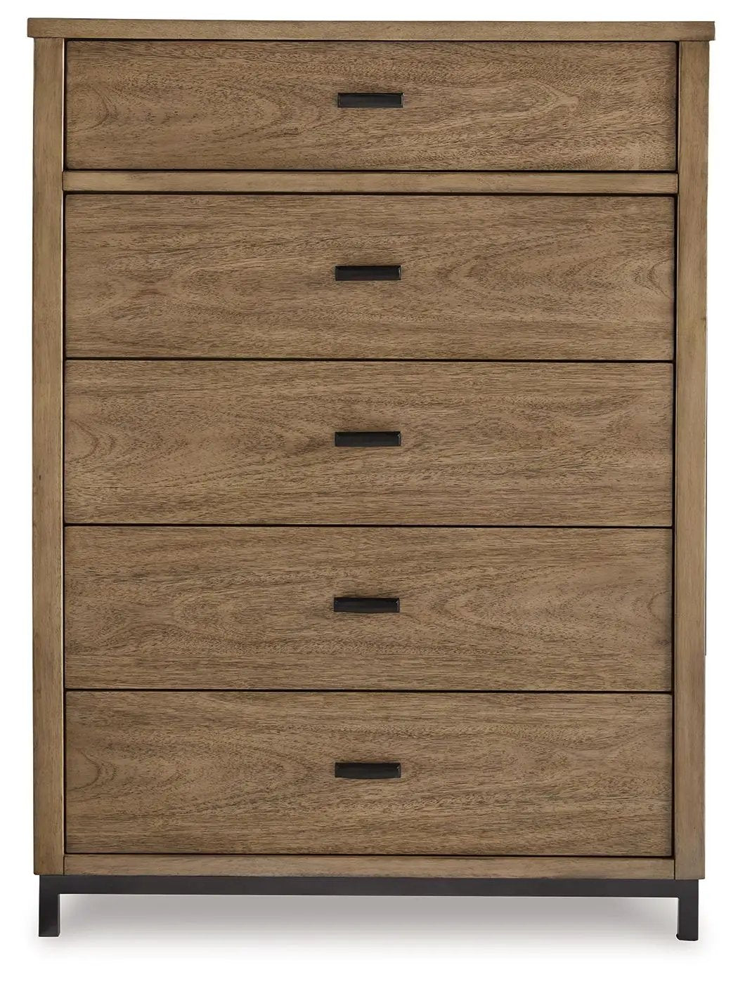 Tomtyn - Five Drawer Chest - Light Brown by Unique Piece Furniture