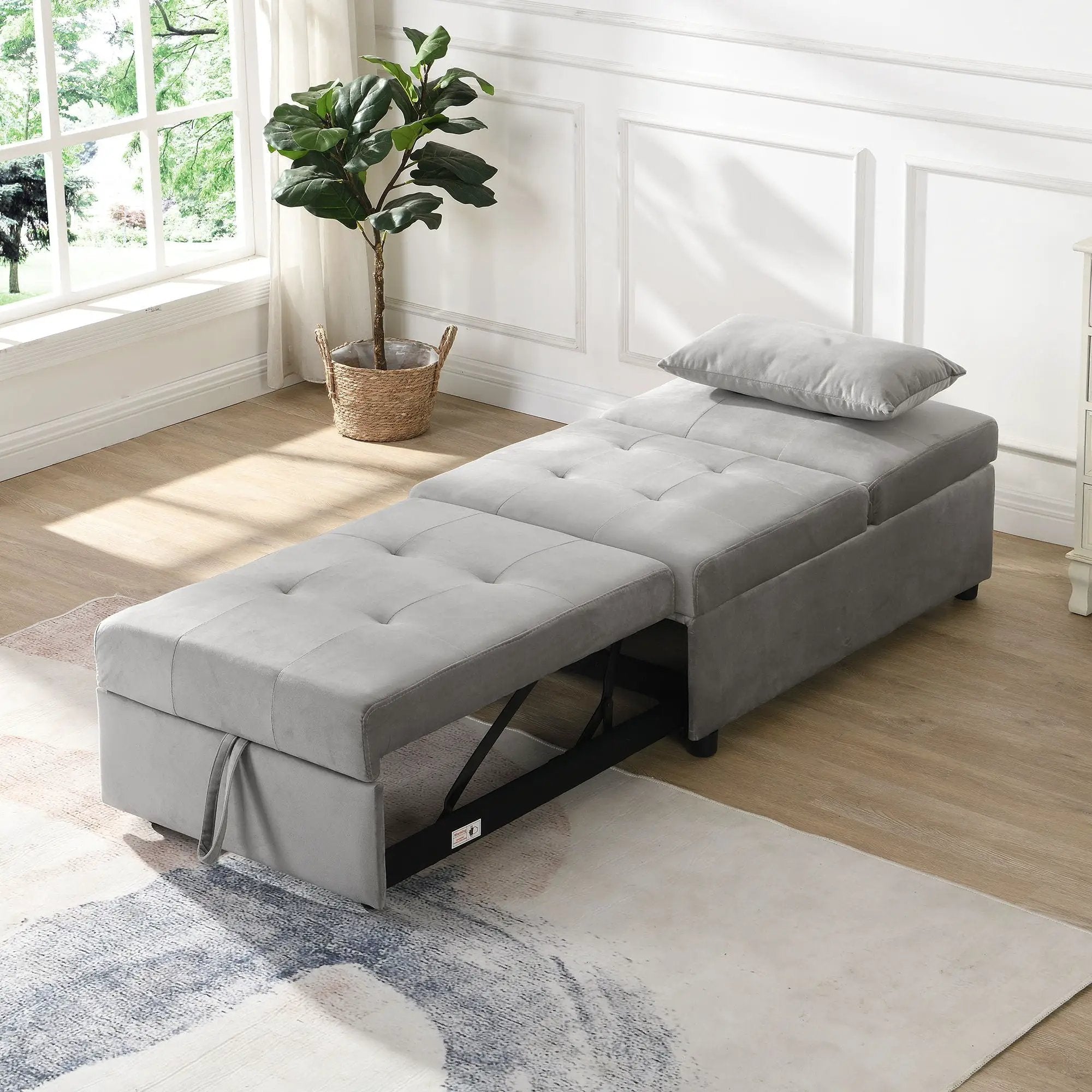 Versatile Folding Ottoman Sofa Bed Multifunctional Space Saver by Unique Piece Furniture