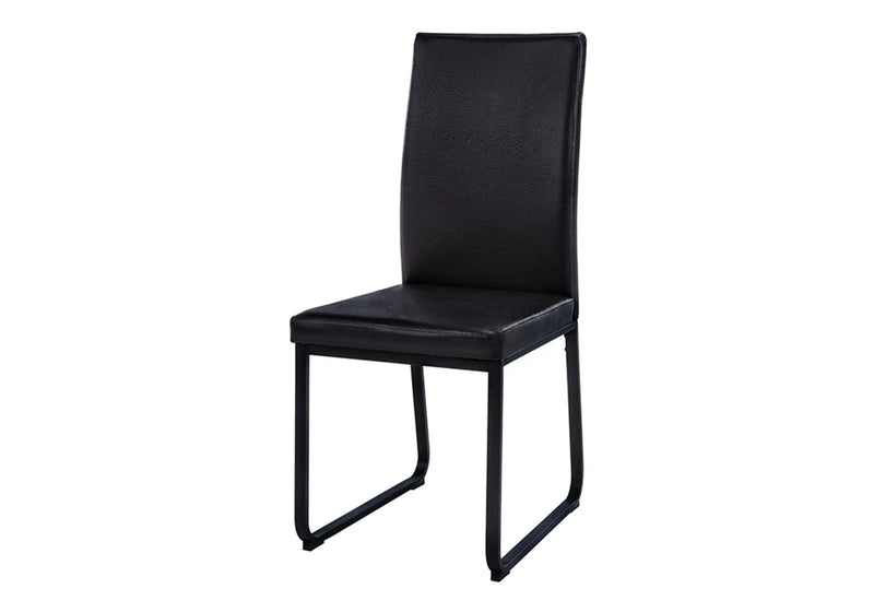 Dining Chair Side Upholstered, For Dining Room (Set of 2) - Black by Unique Piece Furniture