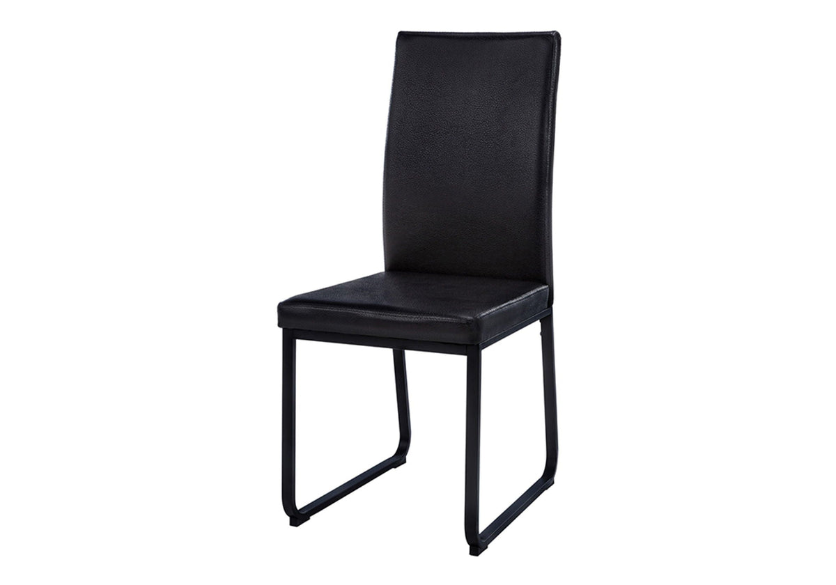 Dining Chair Side Upholstered Set of 2 - Black, photo 4 of 4