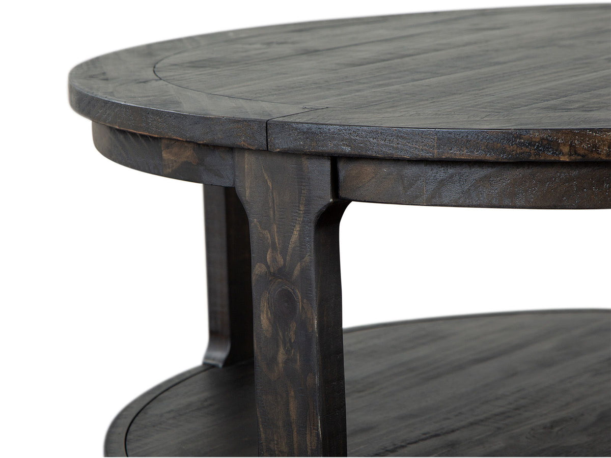 Boswell - Round Cocktail Table (With Casters) - Peppercorn, photo 7 of 7