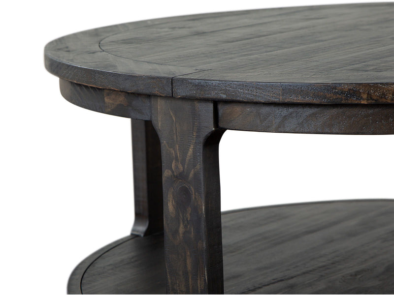 Boswell - Round Cocktail Table (With Casters) - Peppercorn, photo 7 of 7