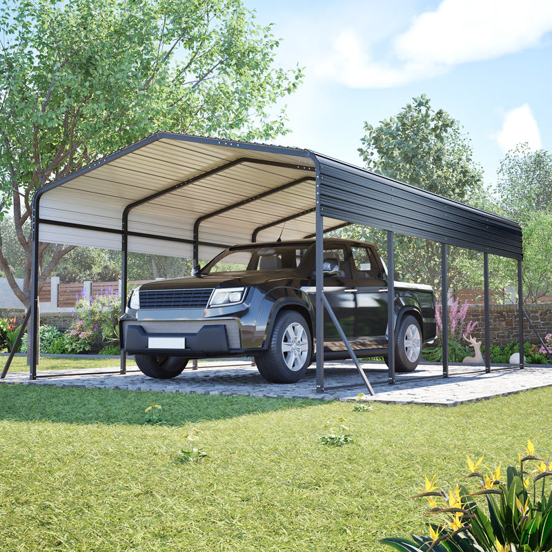 13x20 FT Metal Carport with Upgraded Frame by HouseOfZazla
