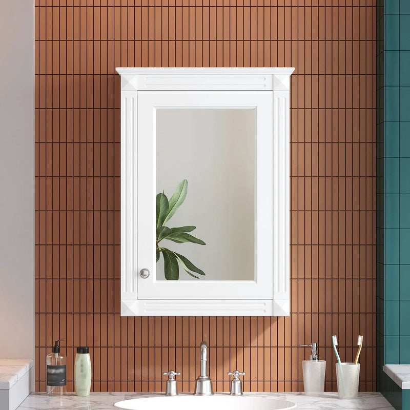 Wall Mounted Bathroom Storage Medicine Cabinet For Over Toilet With Mirror by HouseOfZazla