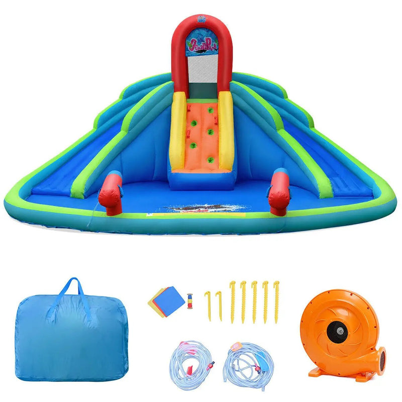 Inflatable Water Slide Bounce House with Mighty Splash Pool by DirectDeals