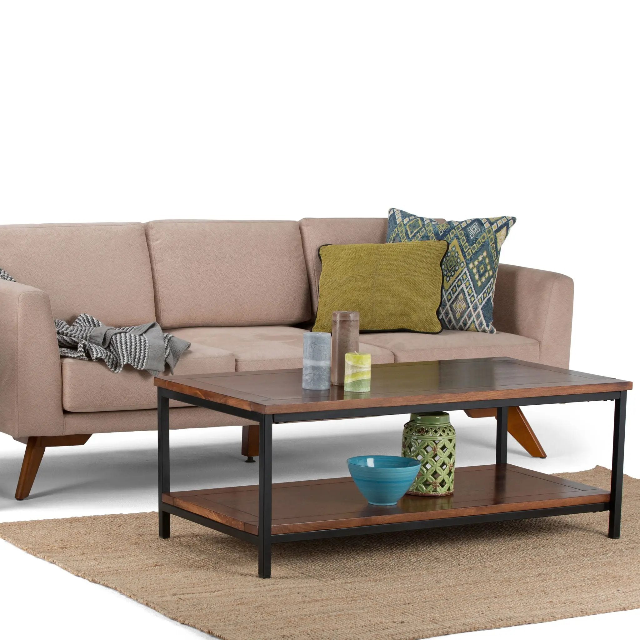 Skyler - Coffee Table - Dark Cognac Brown by Unique Piece Furniture